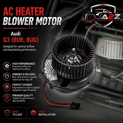 AC Heater Blower Motor 1K2820015G 1K2820015H Compatible with AUDI Q3 (8UB, 8UG) & TT (8J3) & SKODA OCTAVIA II (1Z3) | LAURA & SUPERB II (3T4) & YETI (5L) & VW BEETLE (5C1, 5C2) Tag-BM-20