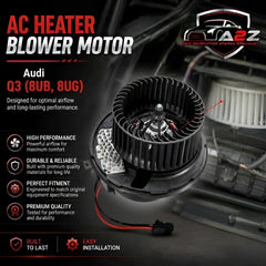 AC Heater Blower Motor 1K2820015G 1K2820015H Compatible with AUDI Q3 (8UB, 8UG) & TT (8J3) & SKODA OCTAVIA II (1Z3) | LAURA & SUPERB II (3T4) & YETI (5L) & VW BEETLE (5C1, 5C2) Tag-BM-20