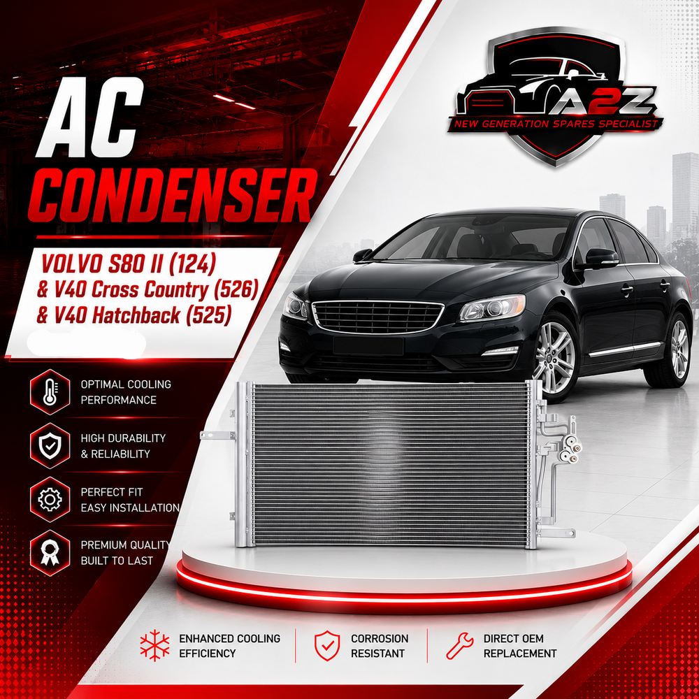 AC Condenser 31274157 Compatible with VOLVO S80 II (124) & V40 Cross Country (526) & V40 Hatchback (525) Tag No.305