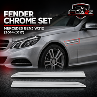 Fender Chrome Set Left 2126904382 & Right 2126904482 Comptible With Mercedes Benz (W212) E-Class (2014-2017) Tag No. 290