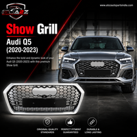 Show Grill Audi Compatible With Q5(2020-23) RSQ5 Black Chrome