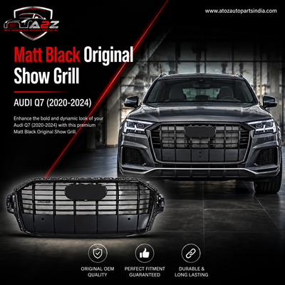 Matt Black Original Show Grill 4M0853651AHVM2 4M0853651G 4M0853651J 4M0853651Q 4M0853651QRN4 4M0853653E 4M0853653G Compatible With AUDI Q7 (2020-2024) Tag No.172