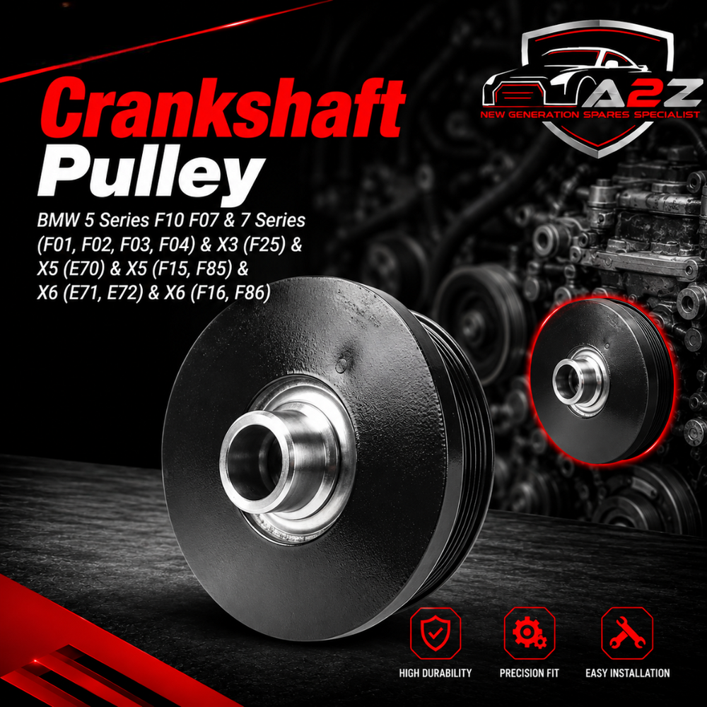 Crankshaft Pulley 11237800026 Compatible With BMW 5 Series F10 F07 & 7 Series (F01, F02, F03, F04) & X3 (F25) & X5 (E70) & X5 (F15, F85) & X6 (E71, E72) & X6 (F16, F86) Tag-CP-02