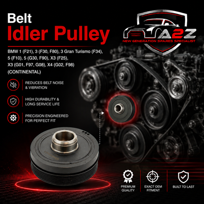 Belt Pulley VD1202 Compatible With BMW 1 (F21), 3 (F30, F80), 3 Gran Turismo (F34), 5 (F10), 5 (G30, F90), X3 (F25), X3 (G01, F97, G08), X4 (G02, F98) (CONTINENTAL)