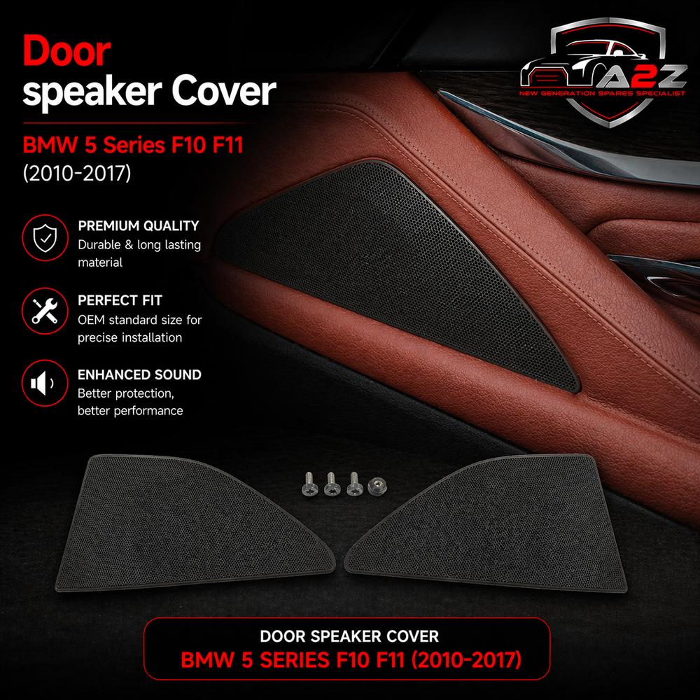 Rear Right Door Speaker Cover Gray 51427226468 Compatible With BMW 5 Series F10 F11