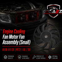 Engine Cooling Fan Motor Fan Assembly (Small) 4F0959455A Compatible With AUDI A6 C6 (4F2) | A6 / S6