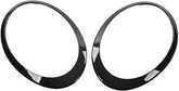 Headlight Chrome Bezel Ring Trim Left 51138739497 & Right 51138739498 Compatible With MINI F54 (Glossy Black 2019-2022)