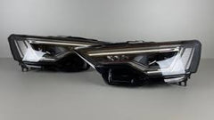 Headlight Headlamp Left 4K0941039C & Right 4K0941040C (Without Blaster) Compatible With AUDI A6 (2019-2023)