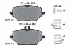 Rear Brake Pad 2621501 0004204202 P50162N Compatible With MERCEDES-BENZ GLE (V167)