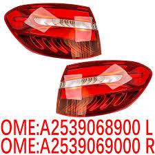 Tail Light Rear Lamp Compatible With MERCEDES BENZ GLC X253 (2016-2019) Tail Light Rear Lamp Left 2539068900 A2539068900 & Right 2539069000 A2539069000 Tag No.114