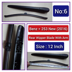 Rear Wiper Blade (12 Inch) With Arm Compatible with MERCEDES BENZ GLC X253 (2016) Tag-WBR-06