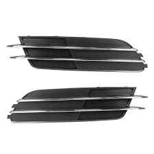 Fog Lamp Cover Compatible With AUDI A6 C7 2012-2015 Fog Lamp Cover Left 4GD807681 & Right 4GD807682 Tag-FC-31