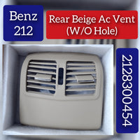 Mercedes Benz E-Class W212 Rear AC Vent Grille Without Hole 2128300454