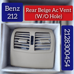 Mercedes Benz E-Class W212 Rear AC Vent Grille Without Hole 2128300454
