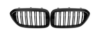 Glossy Black Double Line Kidney Grill Set Compatible With BMW 5s G30 (2017-2020) Tag No.52