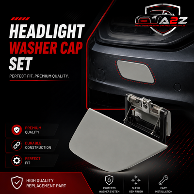 Headlight Washer Cap Set Left 51117015021 51117057413 51117015023 & Right 51117015022 51117015024 51117057414 Compatible With BMW E65 E66