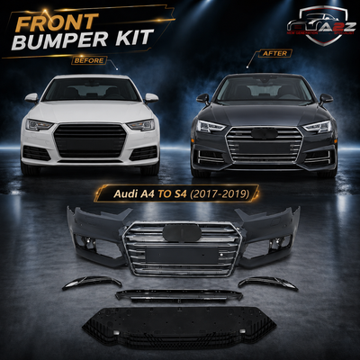 Front Bumper Kit Compatible With Audi A4 To S4 {2017-2019} FBK.4