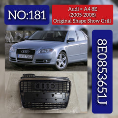 Front Show Grill 8E0853651J 8E0853651AA 8E0853651J1QPCompatible With AUDI A4 B7 2005-2008