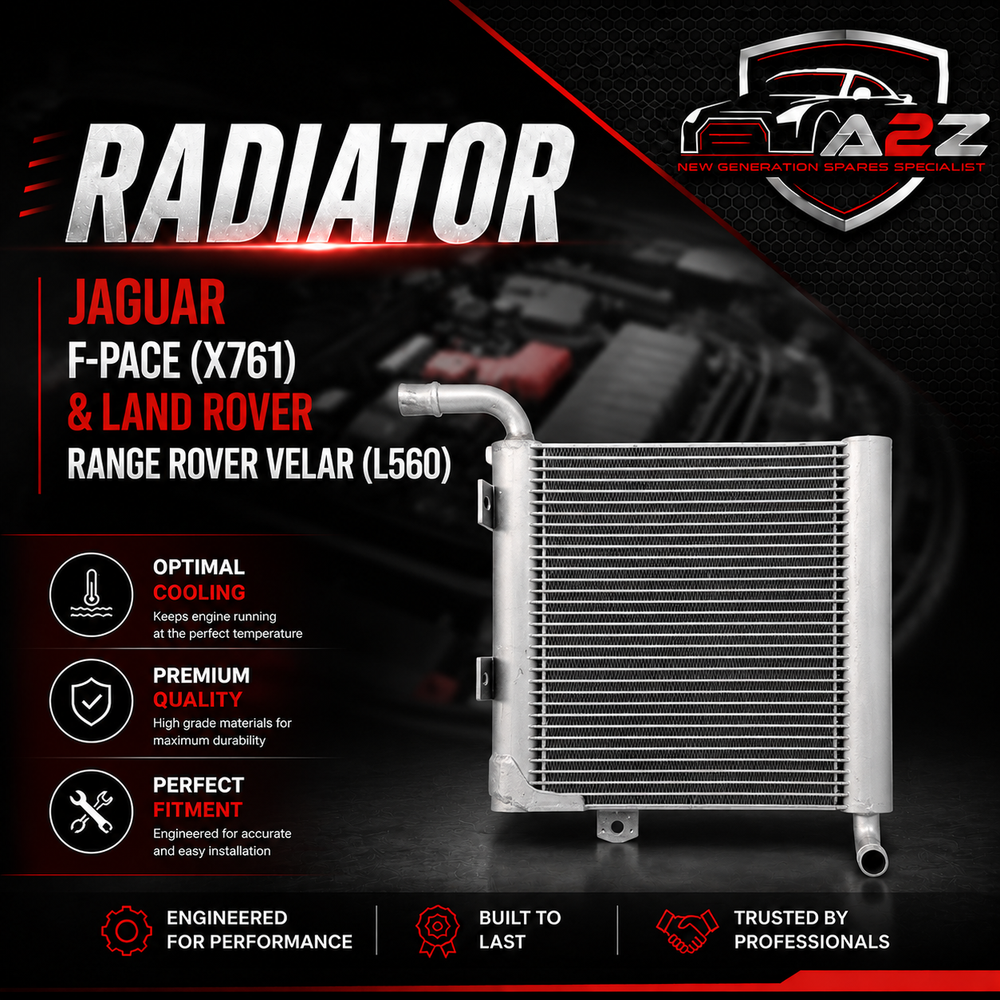 Radiator T4A1806 LR092120 Compatible with JAGUAR F-PACE (X761) & LAND ROVER RANGE ROVER VELAR (L560)