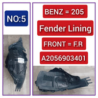 Front Right Fender Linning A2056903401 2056903401 A2056903401 A2056903401 Compatible With Mercedes Benz (W205) Tag No.5