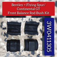 Front Balance Rod Bush Kit 3W0411305J Compatible With Bentley New Flying Spur / Continental GT