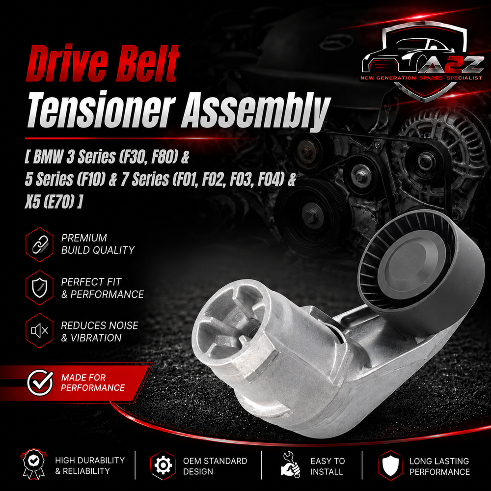 Belt Tensioner With Pulley 11288604266 11287589365 11287589361 Compatible with BMW 3 Series (F30, F80) & 5 Series (F10) & 7 Series (F01, F02, F03, F04) & X5 (E70)
