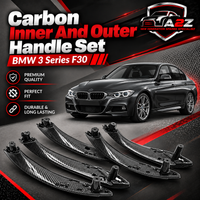 Carbon Inner And Outer Handle Set (Set Of 8 ) Compatible With BMW 3 Series F30