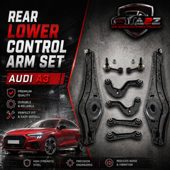 Rear Lower Control Arm (Set Of 8) 1K0505465C 1K0505323N 1K0501530B 1K0501529F 1K0505311H Compatible with AUDI A3 Limousine (8VS, 8VM) | A3 / S3 & Q3 (8UB, 8UG) & TT (8J3)