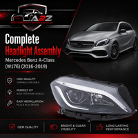 Complete Headlight Assembly Left A1769065900 & Right A1769066000 Compatible With Mercedes Benz A-Class (W176) (2016-2019)