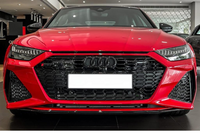 RS7 Full Black Honeycomb Show Grill Compatible With Audi = A7 (2019-24) Tag No.242