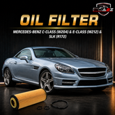 Oil Filter E207H D221 & 2711800309 & OX183/5D 2711800409 A2711800409 A2711800509 Compatible With MERCEDES-BENZ C-CLASS (W204) & E-CLASS (W212) & SLK (R172) Tag : 102