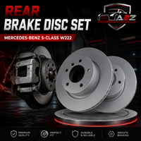 Rear Brake Disc Set A2224200472 A222420047228 A2224231000 Compatible With MERCEDES-BENZ S-CLASS W222