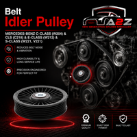 Belt Idler Pulley 11927HG00A A6112300142 Compatible with MERCEDES-BENZ C-CLASS (W204) & CLS (C218) & E-CLASS (W212) & S-CLASS (W221, V221) Tag no : 14