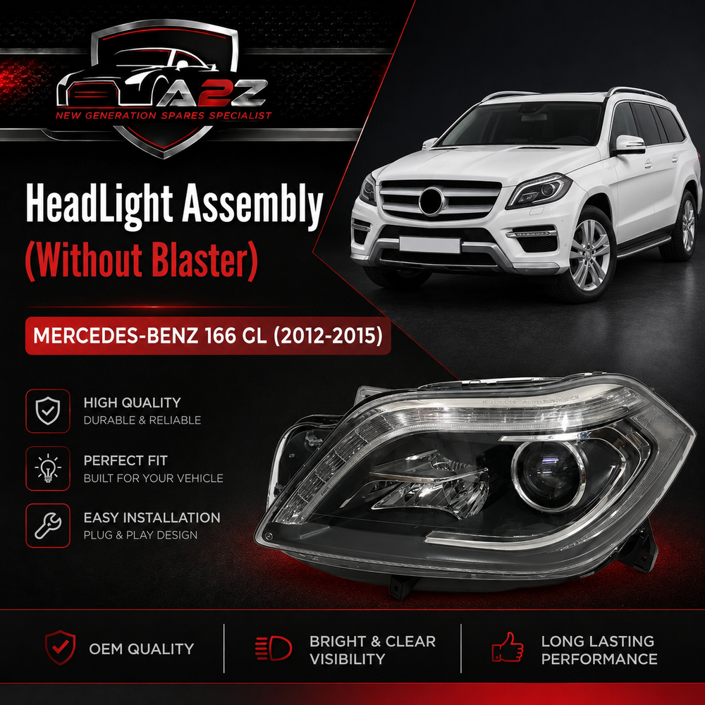 Complete Headlight Headlamp Assy Left A1668203459 & Right A1668203559 (Without Blaster) Compatible With MERCEDES-BENZ 166 GL (2012-2015) Tag No.117