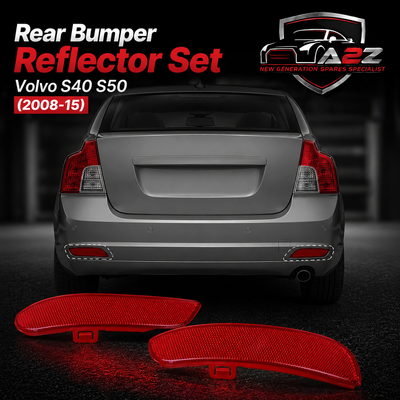 Rear Bumper Reflector Set Left 30763345 & Right 30763346 Compatible With Volvo S40 S50 (2008-15) Tag No.209