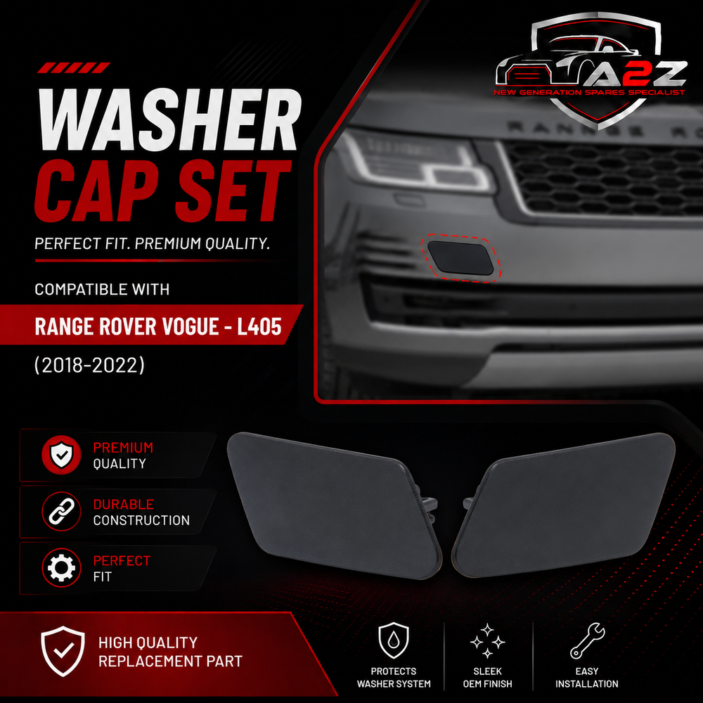 Washer Cap Set Left LR098378 & Right LR098383 Compatible With Range Rover Vogue - L405 (2018-2022) Tag No.920