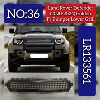 Golden Front Bumper Lower Grill LR133561 Compatible With Land Rover Defender (L663) (2020-2024) Tag No.36