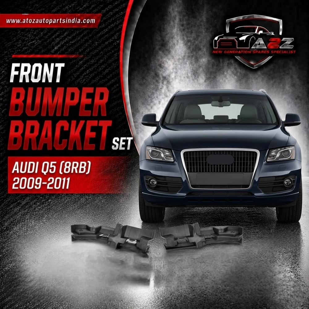 Front Bumper Bracket Left 8R0807277 & Right 8R0807278 Compatible With AUDI Q5 (8RB) 2009-2011 Tag No.161