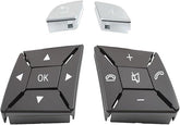 Black+Silver-Square Steering Wheel Switch Control Buttons 1669052800 1669052900 Compatible with MERCEDES BENZ GL-CLASS W166 & ML-CLASS W166 & G Class W463 & GLC C218