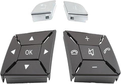 Black+Silver-Square Steering Wheel Switch Control Buttons 1669052800 1669052900 Compatible with MERCEDES BENZ GL-CLASS W166 & ML-CLASS W166 & G Class W463 & GLC C218