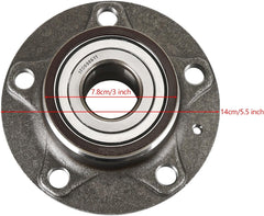 Rear Wheel Hub 1T0598611 1T0598611B 5QF598611 8S0598611 Compatible With AUDI A3 Q3 TT