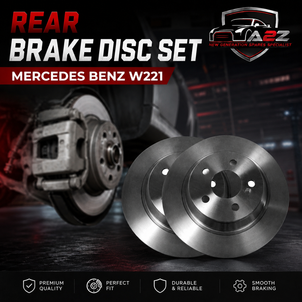 Rear Brake Disc Set 2214231212 Compatible With Mercedes Benz W221