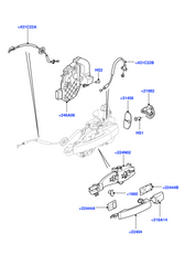 Rear Left Door Lock Actuator Latch LR091351 Compatible With LAND ROVER RANGE ROVER EVOQUE (L538) & RANGE ROVER SPORT I (L320)