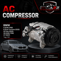 AC Compressor 64526926545 & 64527945819 & 64527945863 & 64529375057 & 64529890655 Compatible With BMW & 5 (G30, F90) & 6 Gran Turismo (G32) & X5 Van (G05) & X6 (G06, F96) & X7 (G07) Tag.118