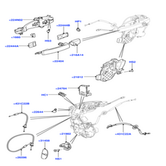 Release Cable LR013916 Compatible With RANGE ROVER SPORT I (L320) (2010-16)