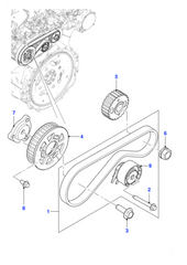 Timing Belt Kit CT1239K2 C2D46699 Compatible With LAND ROVER DISCOVERY IV, DISCOVERY V, RANGE ROVER IV, RANGE ROVER SPORT II, RANGE ROVER VELAR (CONTINENTAL)