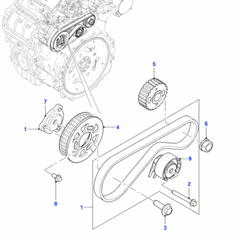 Timing Belt Kit CT1239K2 C2D46699 Compatible With LAND ROVER DISCOVERY IV, DISCOVERY V, RANGE ROVER IV, RANGE ROVER SPORT II, RANGE ROVER VELAR (CONTINENTAL)