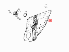 Rear Left Power Window Regulator 2047300779 Compatible with MERCEDES-BENZ C-CLASS (W204) & E-CLASS (W212)