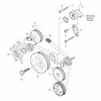 Belt Idler Pulley 7PP145276 95510211910 Compatible with PORSCHE CAYENNE (9PA) & PANAMERA (970)