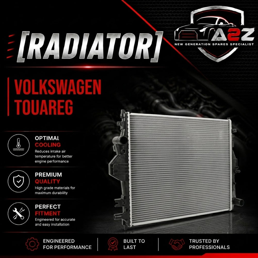 Radiator 65297 95810613210 7P0121253A Compatible With Volkswagen Touareg